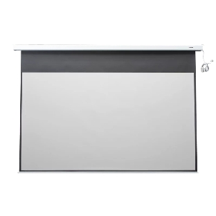 Экран с электроприводом Lumien Cinema Control 219x362 см (раб.область 198х352 см) (159') Matte White FiberGlass черная кайма по периметру, доп.черная область 10 см, триггер., RS232, IR, RF управл. в комплекте, белый корпус 16:9