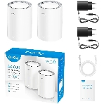 Бесшовный Mesh роутер Cudy M1800 (M1800 2-PACK) AX1800 10/100/1000BASE-TX/Wi-Fi белый (упак.:2шт), фото 1