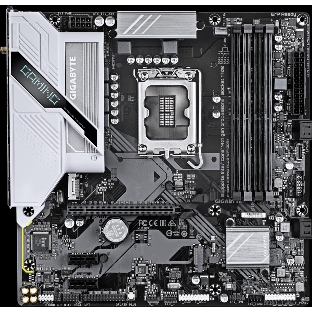 Материнская плата Gigabyte B760M GAMING PLUS WIFI DDR4, LGA1700, Intel B760, 4xDDR4, 4xSATA, 2xM.2, 1xPCIe 4.0 x16, 2xPCIe 3.0 x1, 1xDP, 1xHDMI, 1x1Gb LAN, Wi-Fi 6, Bluetooth 5.3, 3xUSB-A 5Gbps, 6xUSB-A 2.0, 1xUSB-C 5Gbps, 3x3.5 мм, 7.1, mATX