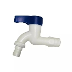 Кран водоразборный 3/4 , из высокопрочного пластика PL3KR-3/4 - БЕЛЫЙ, фото 1