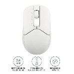Мышь беспроводная A4Tech Fstyler FG12S белый, 1200 dpi, радиоканал, USB, кнопки - 3, фото2