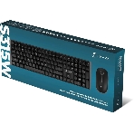 Комплект клавиатура+мышь Oklick S315W беспроводной, USB, 1600 DPI, чёрный, фото2