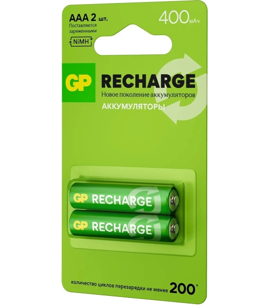 Аккумулятор GP Smart Energy 40AAAHCV-2CRSBC2 AAA NiMH 400mAh (2шт)