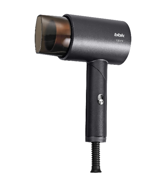 Фен BBK BHD1204 графит, 1200 Вт, компактный