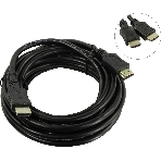 Кабель HDMI C-HM-HM-5M Wize, 5 м, v.2.0, 19M/19M, позол.разъемы, экран, черный, пакет, фото2