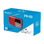 Радио FM-приемник Maxvi PR-02 red. Цифровой приемник Maxvi PR-02 предназначен для прослушивания радио и музыки. Миниатюрный Maxvi PR-02 - удобный в переноске и помещается в карман. Можно использовать карты памяти microSD и внешний USB-накопитель для воспроизведения музыки, а также аудиокниг. Благодаря функции автоматического поиска гаджет может самостоятельно находить доступные радиостанции и сохранять их в памяти, фото2