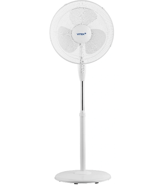 Вентилятор Vitek VSF-1662 белый, напольный, 38 Вт, 3 скорости, 40 см