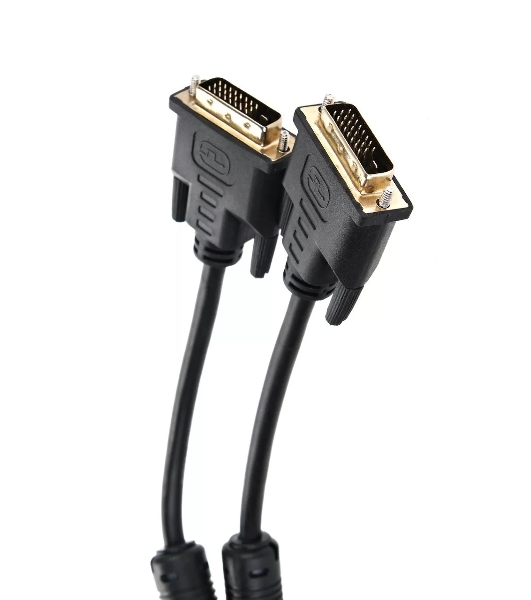 Кабель DVI-D--DVI-D Dual link 25M/25M, экран, феррит.кольца, 1.8м Telecom TCG441D-1.8M