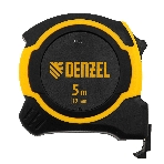Рулетка Denzel 5м х 19мм, двухкомп. корпус, магнитный обрезиненный зацеп, фото2