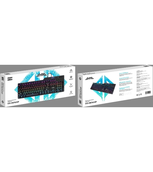 Клавиатура проводная GMNG GG-KB765XP (1901096), USB, черный