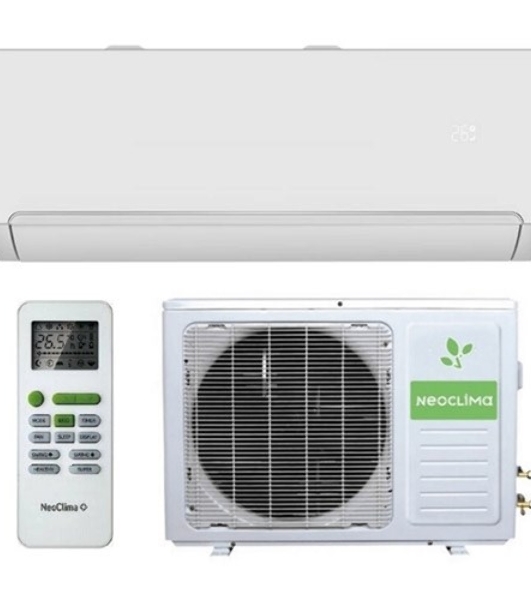 Кондиционер сплит-система настенного типа Neoclima Pro-Health NS/NU-HAP18T 18000 BTU, 50 м², 30/44 дБ, охлаждение, обогрев, осушение, белый