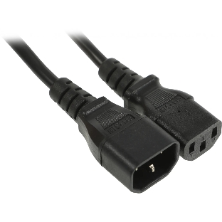 Шнур сетевой Rexant IEC 320 C13 – IEC 320 C14 3x1,0мм², длина 0,6м