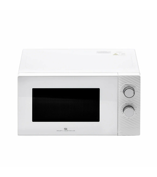 Микроволновая печь General Electronics GE-MS120W белый, 20 л, 700 Вт, переключатели - поворотный механизм