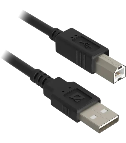 Кабель USB Defender USB 2.0 AM-BM 30AWG, никель, 5м 1
