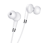 Проводные наушники Hoco M58 Amazing белый, внутриканальные, Jack 3.5 мм, фото4