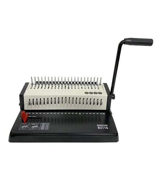 Переплетчик Office Kit B2116 A4/перф.13л.сшив/макс.450л./пластик.пруж. (4.5-45мм)