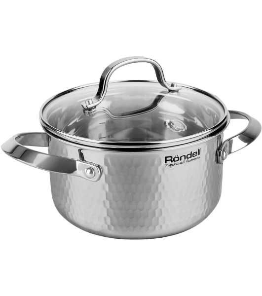 Кастрюля Rondell RainDrops RDS-1295 с/кр 24 см 5,6 л