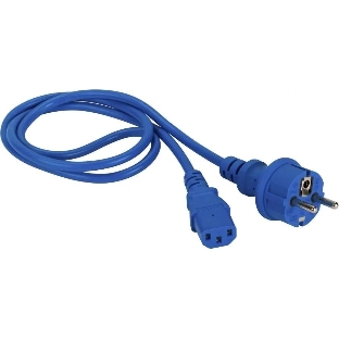 Шнур питания Lanmaster LAN-PP13/SH-0.5-BL C13-Schuko проводник.:3x0.75мм2 0.5м 220В 10А (упак.:1шт) синий
