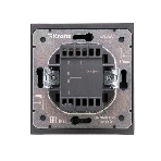 Выключатель Kranz STRONG 1 кл проходной (переключатель) с подсветкой 10А с/у антрацит, фото2