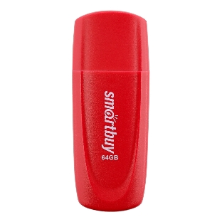 Флешка USB Smartbuy Scout Red (SB064 Gb2SCR), 64Gb, USB 2.0, красный