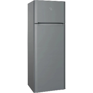 Холодильник Indesit TIA 14 G серебристый двухкамерный 194/51л морозилка сверху, ручное