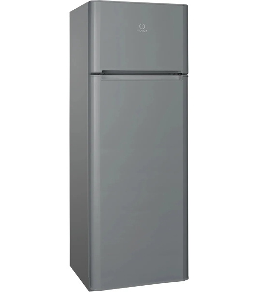 Холодильник Indesit TIA 14 G серебристый двухкамерный 194/51л морозилка сверху, ручное