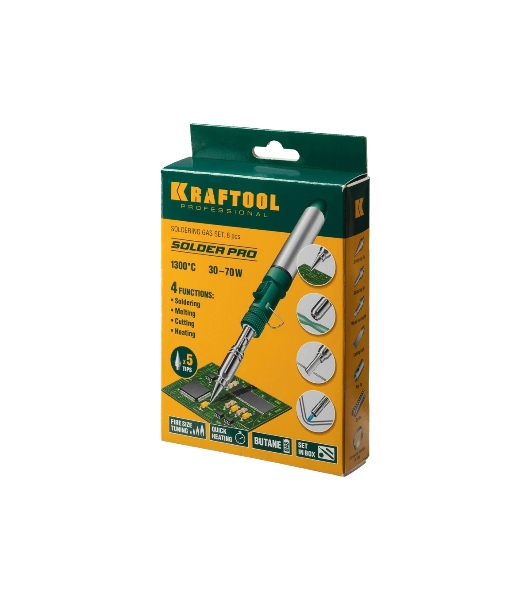 Паяльник Kraftool 55504-H8 газовый 70Втмакс.t=1300