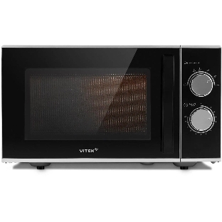 Микроволновая печь Vitek VT-MW0823 серебристый/черный, 23 л, 900 Вт, переключатели - поворотный механизм