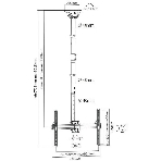 Кронштейн для телевизора Arm Media LCD-3000 черный, 32'-90' макс. 55 кг, потолочный, поворот и наклон, фото11