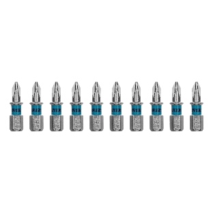 Бита Gross PH1х25мм, сталь S2, шестигр., 10 шт.