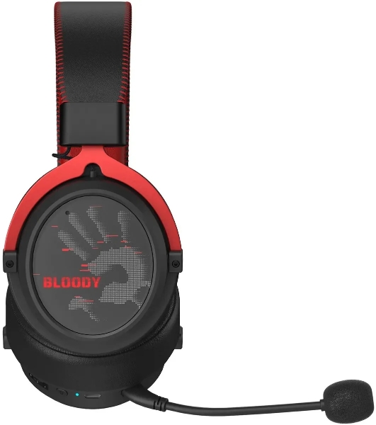 Гарнитура Bloody MR590 Sports Red красный/чёрный, беспроводная + проводная, Bluetooth, до 35 ч