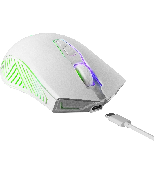 Мышь беспроводная Defender Pandora GM-502 белый, 3200 dpi, радиоканал, USB, кнопки - 7
