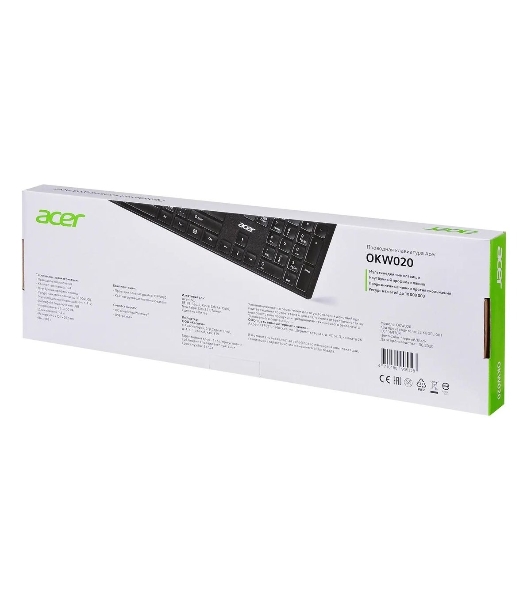 Клавиатура проводная Acer OKW020, USB, черный