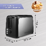 Тостер Zigmund & Shtain ST-89 Kuchen-Meister черный/стальной, 900 Вт, 2 слота, фото2