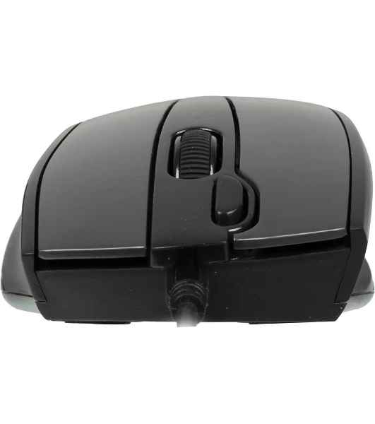 Мышь проводная A4Tech N-500F серый глянец/черный, 1200 dpi, USB, кнопки - 4