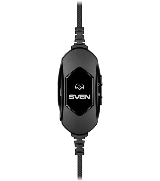 Гарнитура Sven AP-U1100MV чёрный, проводная, USB, подсветка