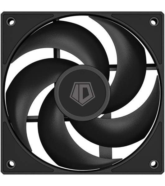 Вентилятор для корпуса ID-Cooling AS-120-K черный, 120 мм, 2000 об/мин, 27.2 дБ, 4 pin