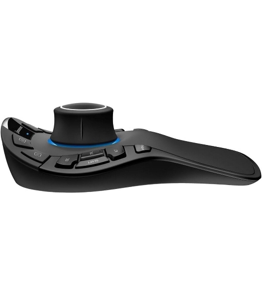 Мышь беспроводная/проводная 3DConnexion SpaceMouse Pro Wireless (3DX-700119) черный, радиоканал, Bluetooth, USB, кнопки - 15
