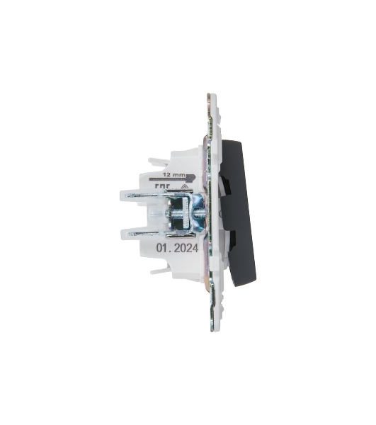 Выключатель IEK SKANDY SK-V09G 2-кл. 10А с индикацией графит SK-V20-1-10-K53