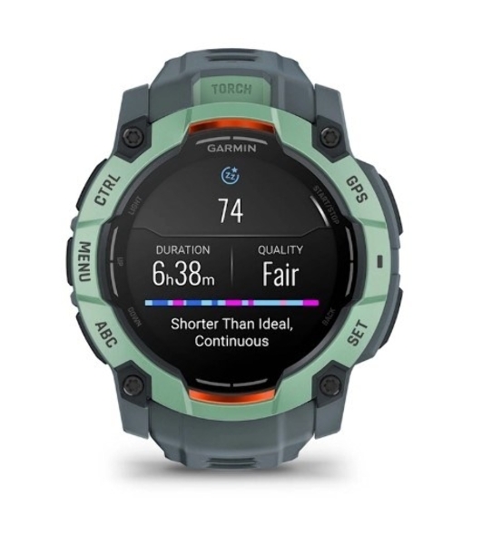 Умные часы Garmin Instinct 3 AMOLED 50mm, 1.3' AMOLED, ANT+, Bluetooth, 10 ATM, нео тропик / серый