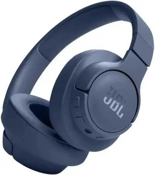 Беспроводные/проводные наушники JBL Tune 720BT синий, полноразмерные, Bluetooth + проводной, до 76 ч.