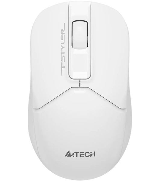 Мышь беспроводная A4Tech Fstyler FG12S белый, 1200 dpi, радиоканал, USB, кнопки - 3
