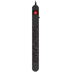 Сетевой фильтр Ippon NF-EU-1.8-10 1.8 м, 6 розеток, черный, коробка, фото 1