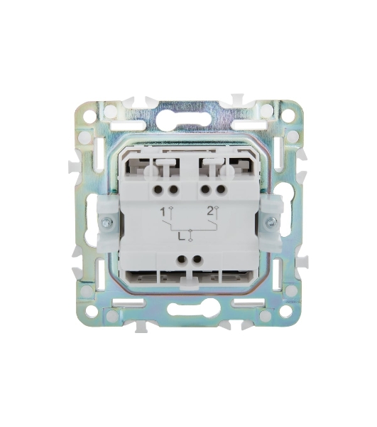 Выключатель IEK SKANDY SK-V09G 2-кл. 10А с индикацией графит SK-V20-1-10-K53