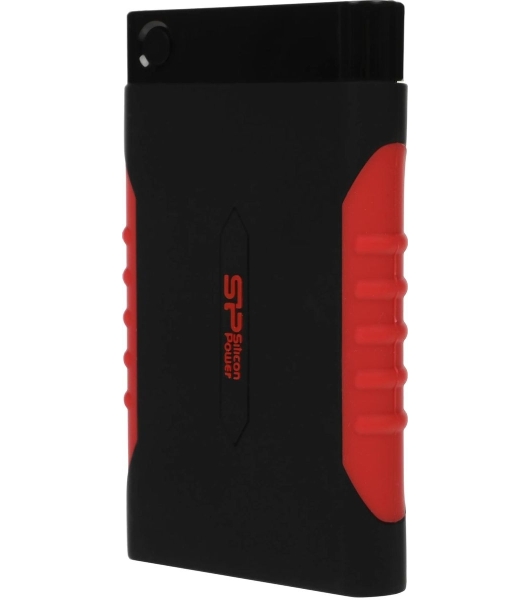 Внешний HDD 2.5' Silicon Power Armor A15, 2TB, USB 3.2 Gen 1 Type-A, 5400 rpm, черно-красный