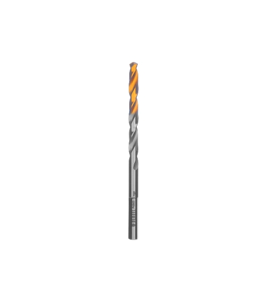 Сверло спиральное по металлу Denzel 5 x 86мм, Р6М5, Golden Tip