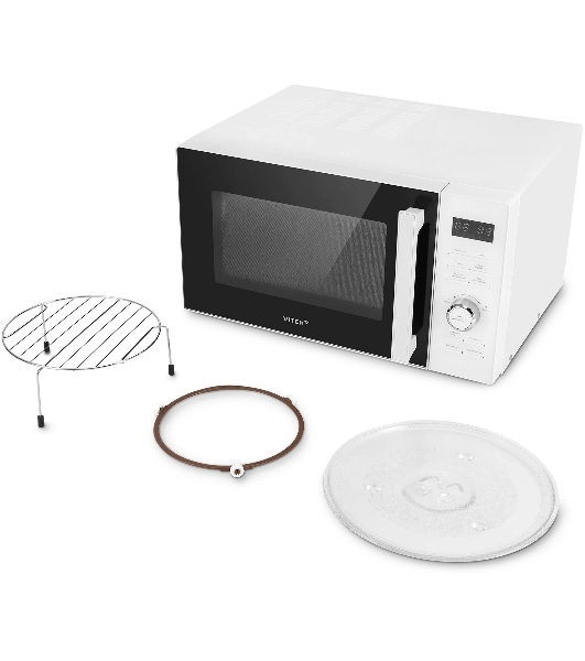 Микроволновая печь Vitek VT-MW1825 белый, 25 л, 900 Вт, переключатели - кнопки, поворотный механизм