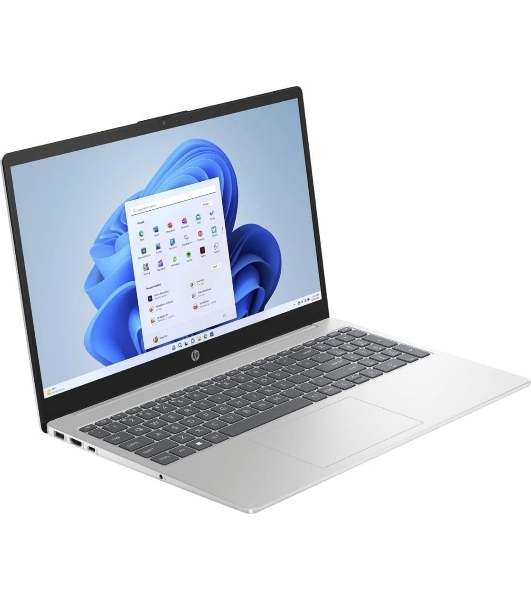 Ноутбук HP 15 15-fc0196nia 15.6'/IPS/AMD R5-7520U/8Gb/512Gb SSD/AMD Radeon 610M/noOS/серебристый/1.59kg