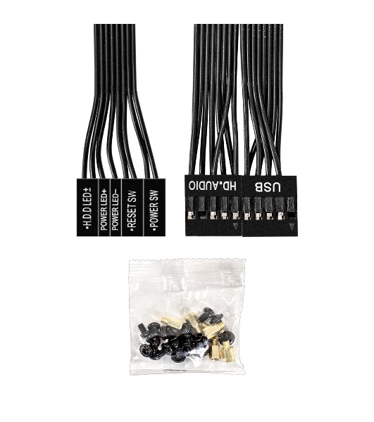 Компьютерный корпус Minitower ExeGate BAA-303M-UNS500 (mATX, БП UNS500 с вент. 12см, 2*USB, HD Audio, черный)