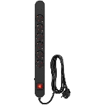 Сетевой фильтр Ippon NF-EU-1.8-10 1.8 м, 6 розеток, черный, коробка, фото2